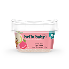 Load image into Gallery viewer, Apple, pear, rice cereal and cinnamon puree
